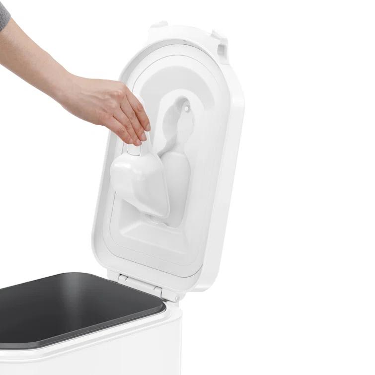 simplehuman Pet Food Storage Container Stainless Steel for Dog Food, Cat Food, and Bird Feed