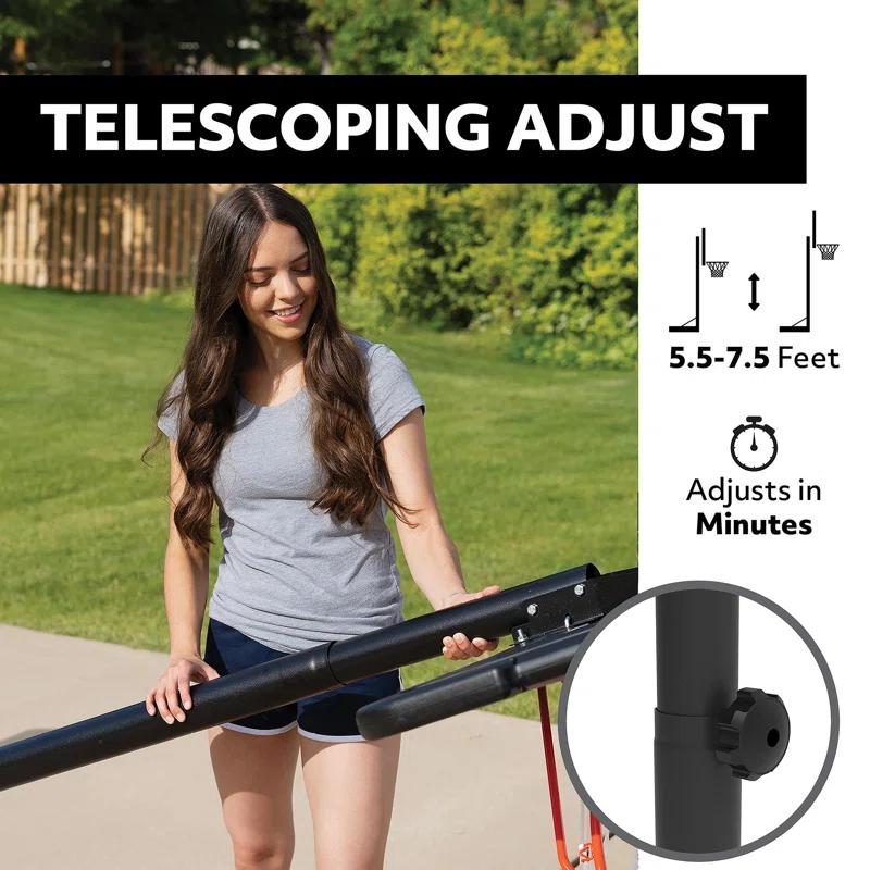 Lifetime Lifetime Height Adjustable Portable Basketball Hoop (32" Impact Backboard)