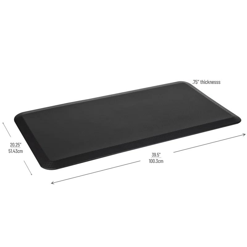 Mind Reader Mind Reader Anti Fatigue Kitchen Mat, Standing Desk Mat, Cushioned Mat, Office, Kitchen, Rubber, 39.5 x 20.25 x 0.75