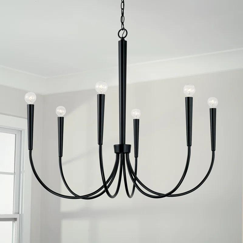 Capital Lighting 6 - Light Dimmable Classic / Traditional Chandelier