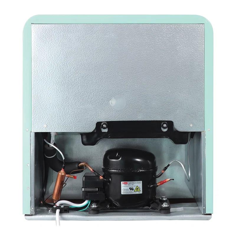 Magic Chef Magic Chef 1.6 Cubic Feet Retro Style Mini Fridge with Interior LED Light, Mint
