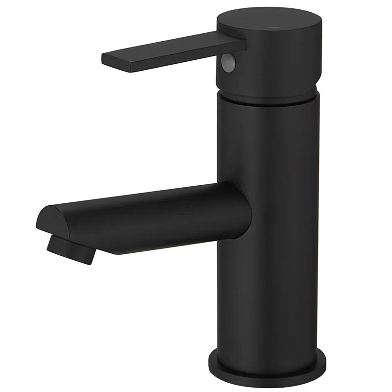 VIBRANTBATH A-96054-Black Single-Hole Single-handle Bathroom Faucet