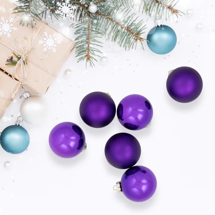 Northlight Seasonal Glass Ball Christmas Ornament (Set of 6)