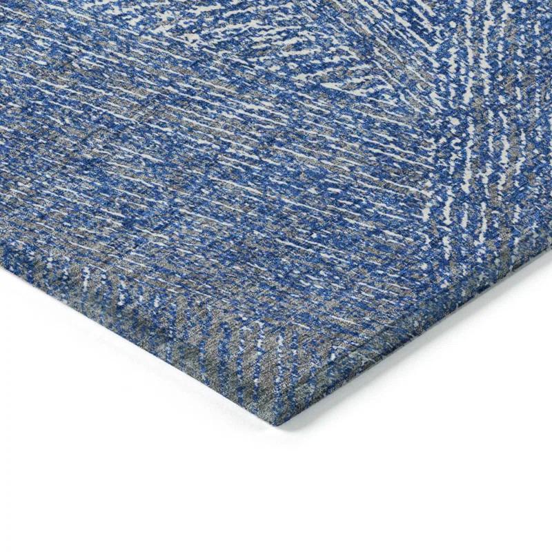 Chayden ACN991 1'8" x 2'6" Machine Washable Gray Indoor/Outdoor Area Rug