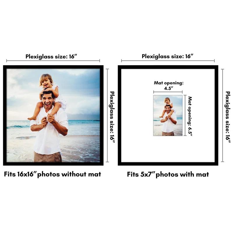 Americanflat Americanflat Picture Frame with Oversized Mat