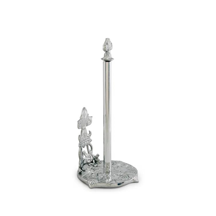 Arthur Court Designs Fleur De Lis Metal Paper Towel Holder