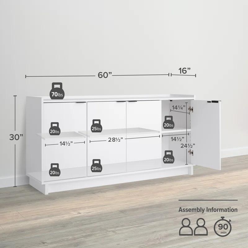 Wade Logan® Chaunta 60" Wide Sideboard