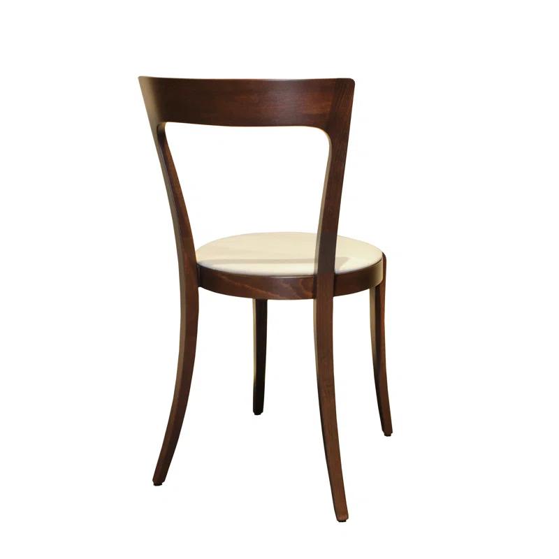 Maitland-Smith 20.5'' H Fabric Upholstered Walnut Stacking Side Chair