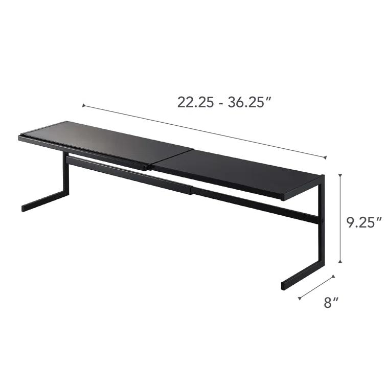 Yamazaki Home Expandable Support Rack - Kitchen Storage Shelf Organizer, Steel, Expandable
