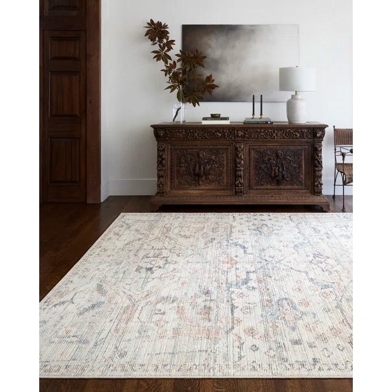 Becki Owens x Livabliss Vintage Traditional Oriental Boho Cream Area Rug
