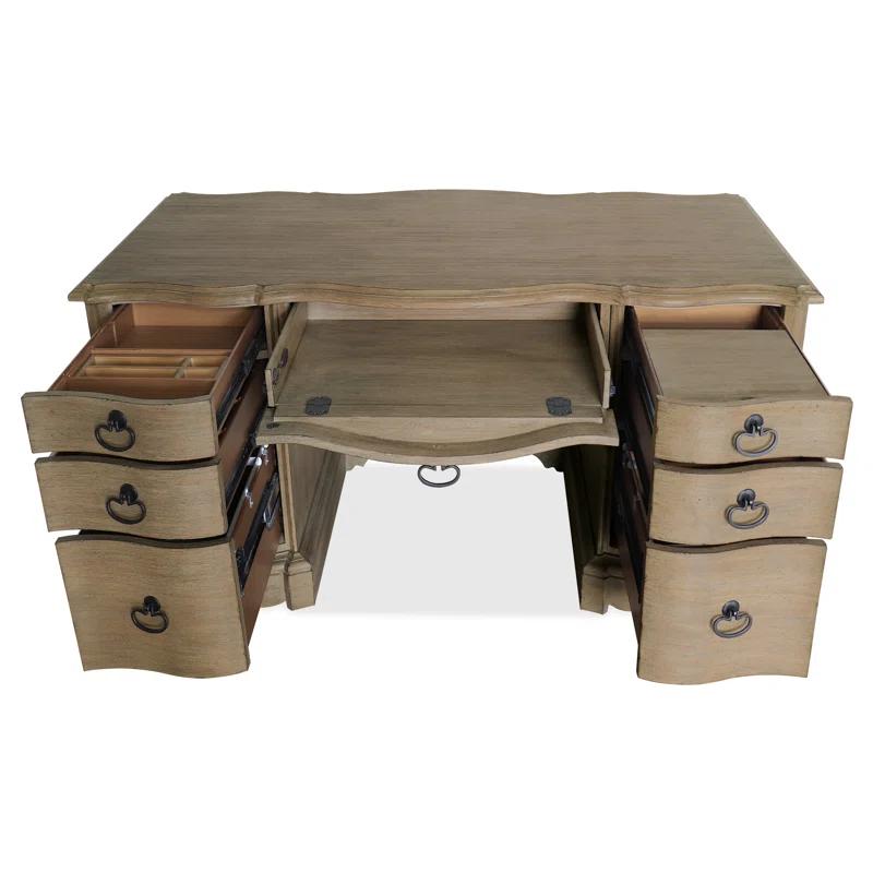 Hooker Furniture Corsica Solid Wood Base Executive Desk