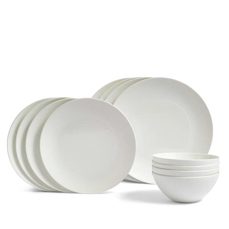 Wedgwood Gio 12 Piece Dinnerware Set, Service for 4 | Wayfair