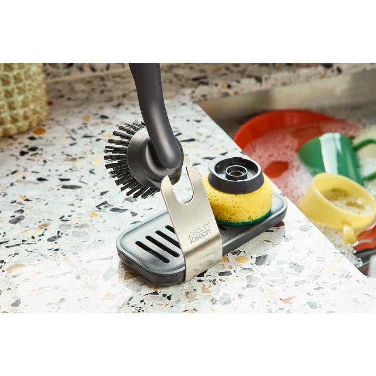 Joseph Joseph Joseph Joseph SinkTech Dish Brush & Sponge Set with Storage Stand
