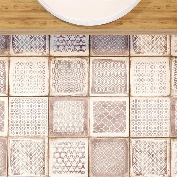 Bond Tile 8" x 8" Encaustic Patterned Look Wall & Floor Tile