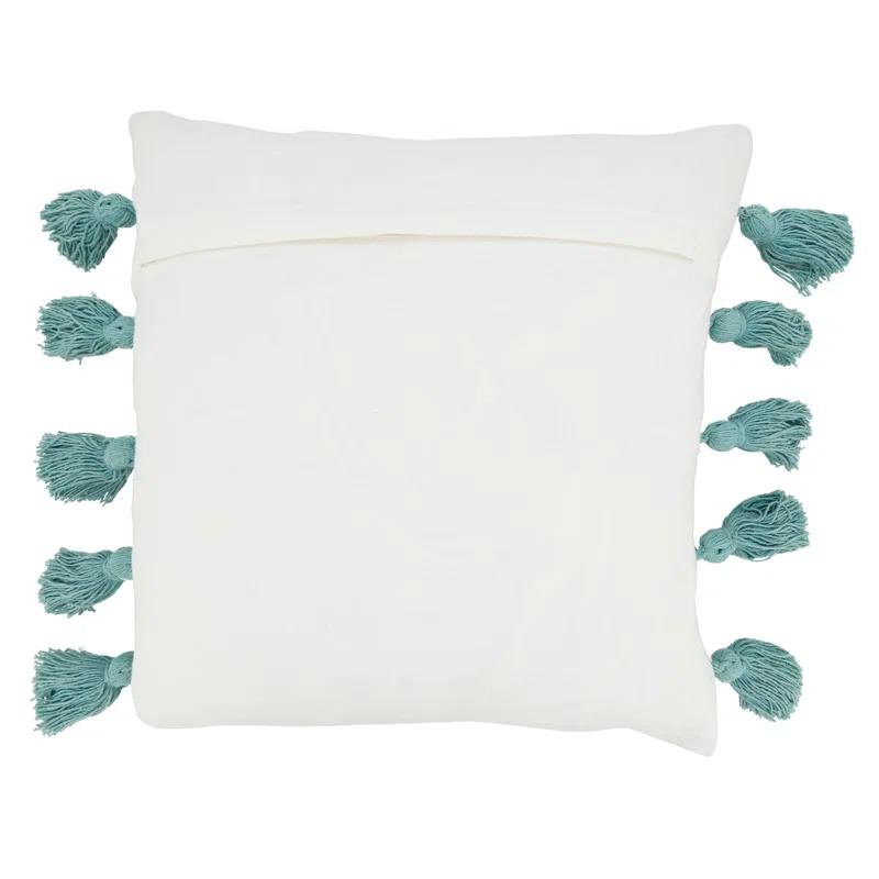 Saro Atarah Collection Striped Cotton Throw Pillow