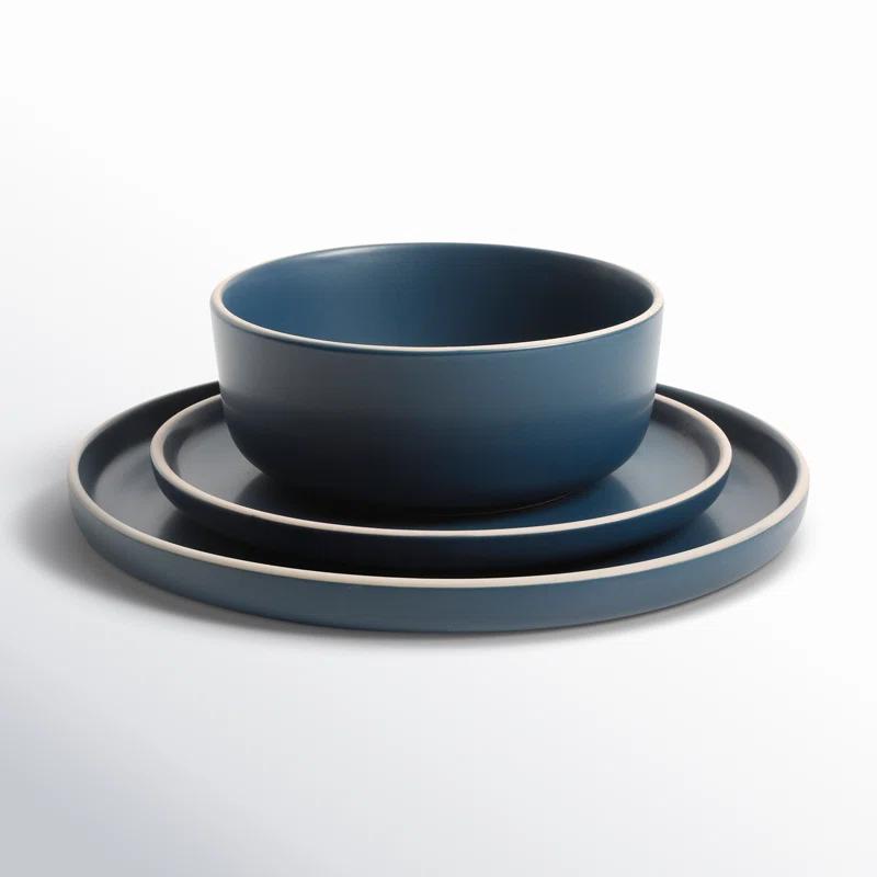 Gibson Gibson Soho Lounge Matte 18 Piece Dinnerware Set, Service for 6