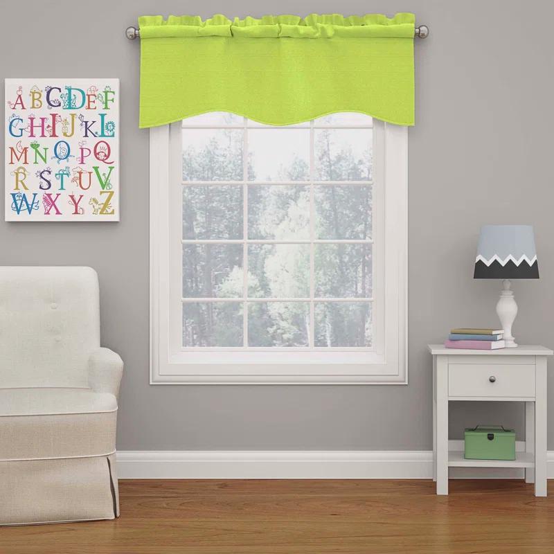 Eclipse Kendall Scalloped 42'' W Window Valance
