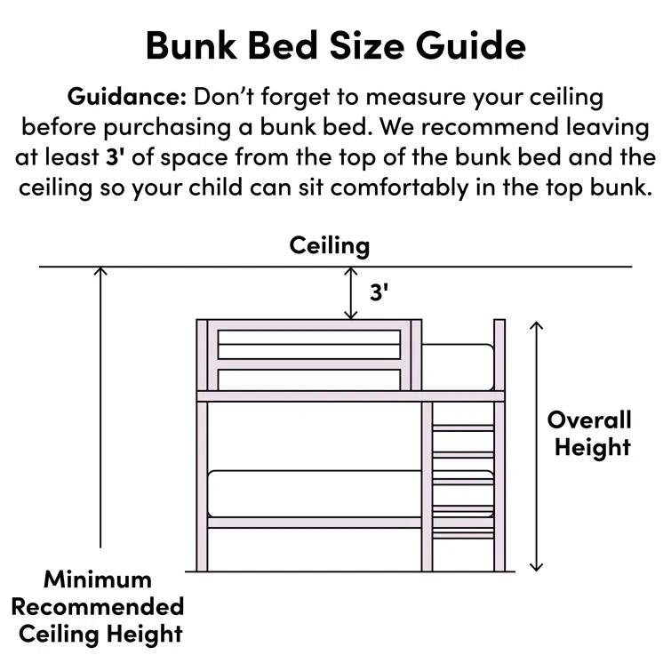 Twin Over Full Solid Wood Standard Bunk Bed by Birch Lane™