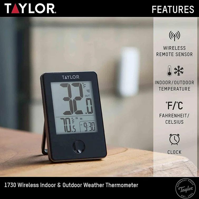 Taylor Taylor Wireless Digital Indoor/Outdoor Thermometer with Remote Sensor