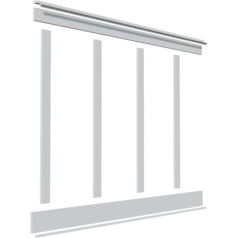 Deluxe Shaker PVC Wall Paneling in White