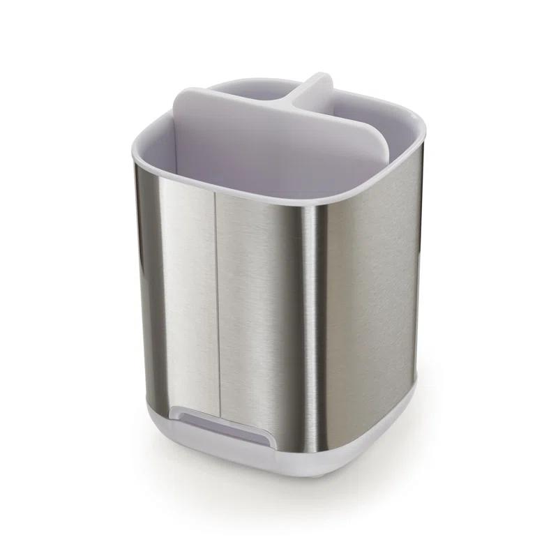 Joseph Joseph Joseph Joseph EasyStore Stainless Steel Compact Toothbrush Holder