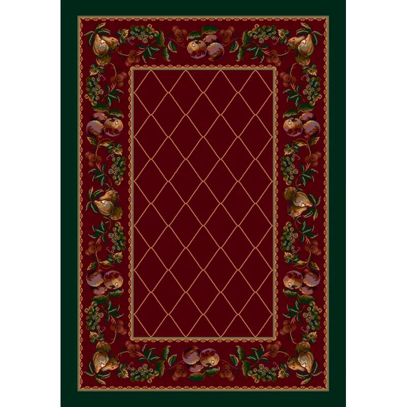 Milliken Fruit Medley Garnet Lattice Area Rug