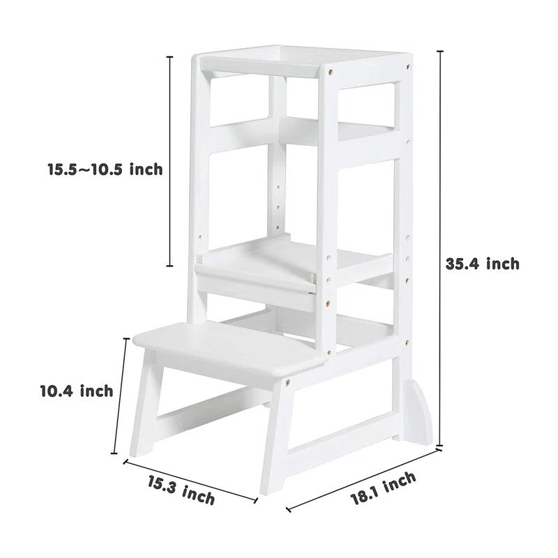 SDADI White 2 - Step Stool