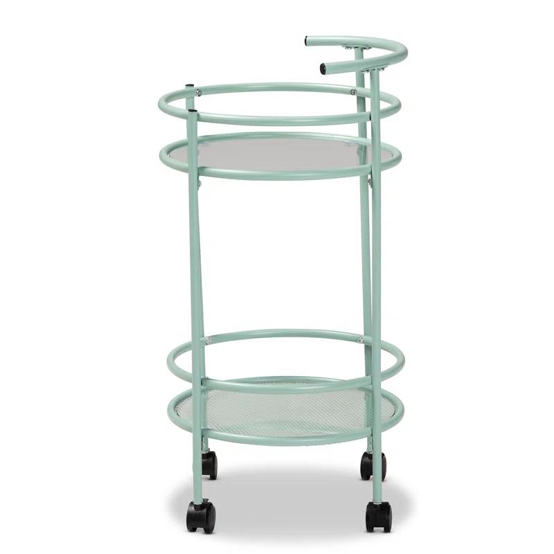 Ebern Designs Yaslynn Metal Bar Cart