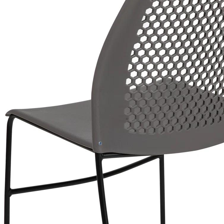 Flash Furniture Antonia 661 lb. Capacity Stack Chair with Air-Vent Back and Powder Coated Sled Base