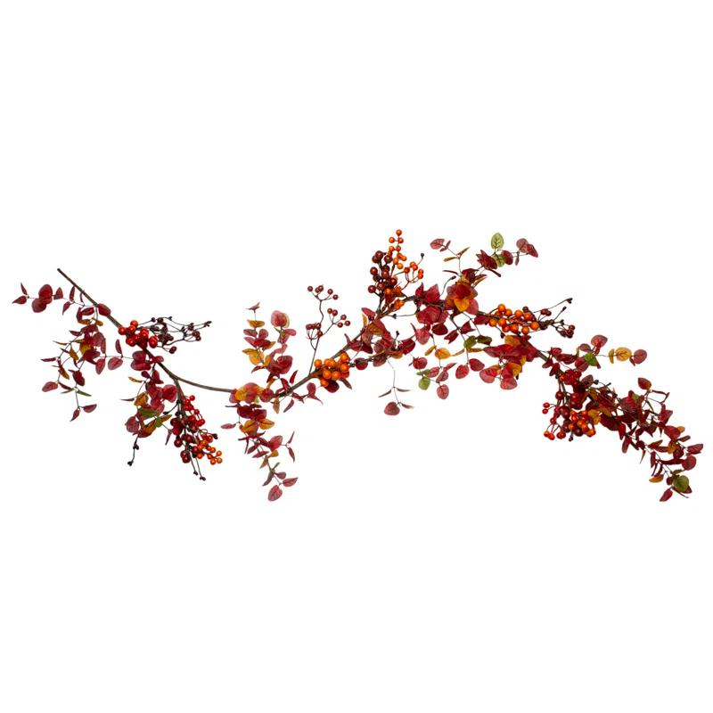 Northlight Seasonal 5' Berry and Leaves Fall Harvest Artificial Garland - Unlit