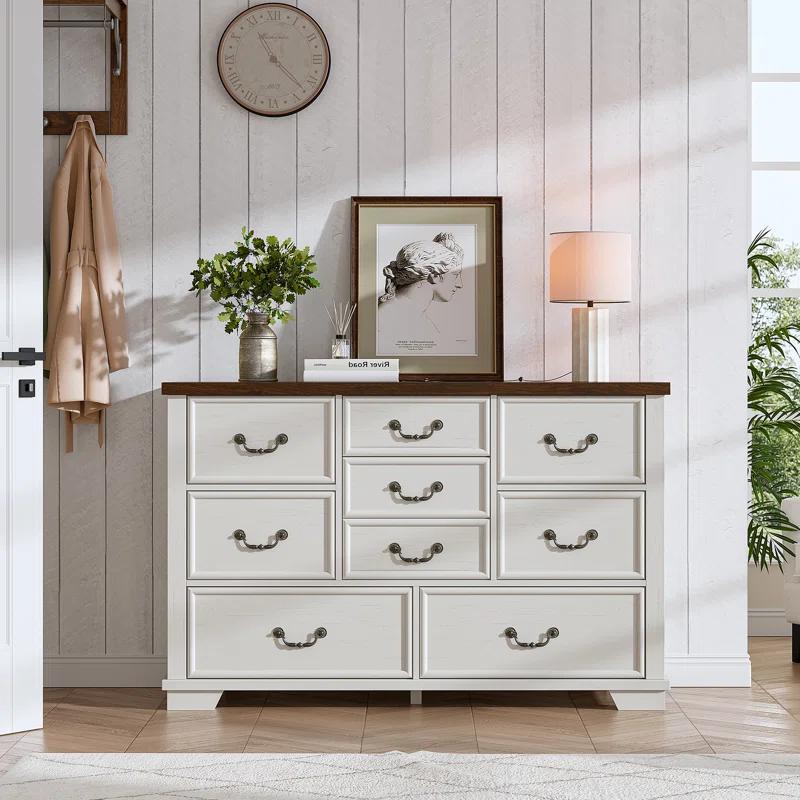 Charlton Home® Dresser For Bedroom With 9 Drawers