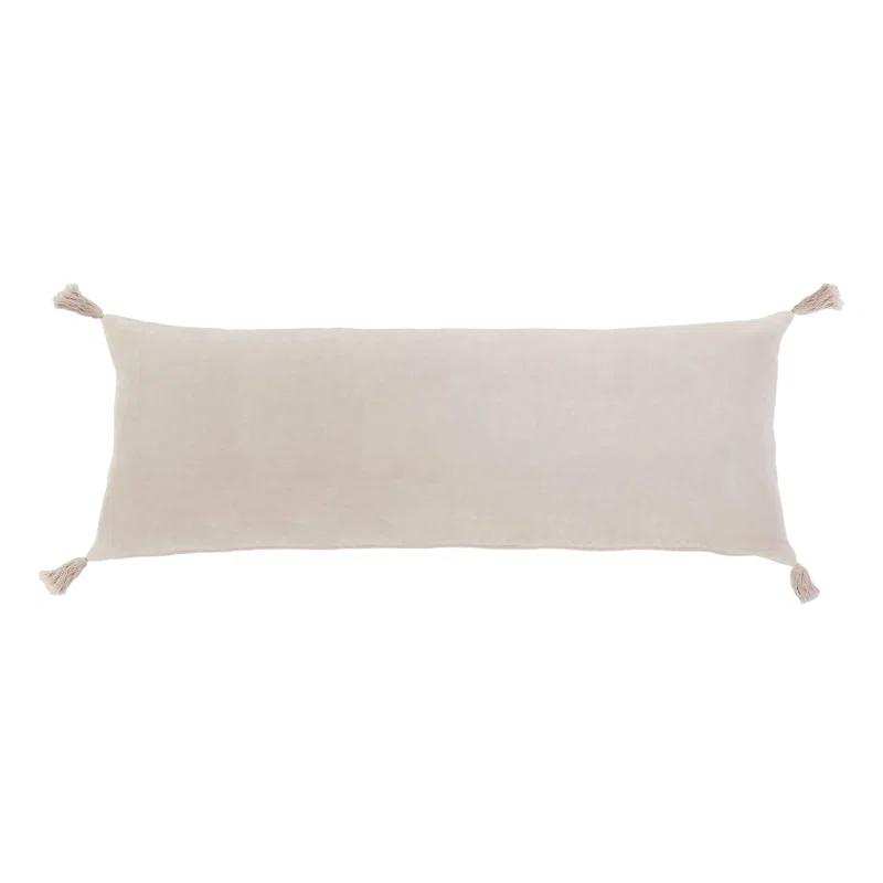 Bianca Velvet Pillow by Pom Pom at Home - Blush / Lumbar