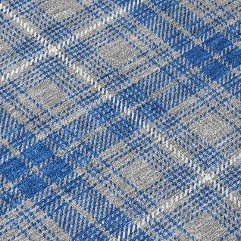 Machine Washable Indoor/Outdoor Chayden ACN993 Gray 2'3" x 7'6" Runner Rug
