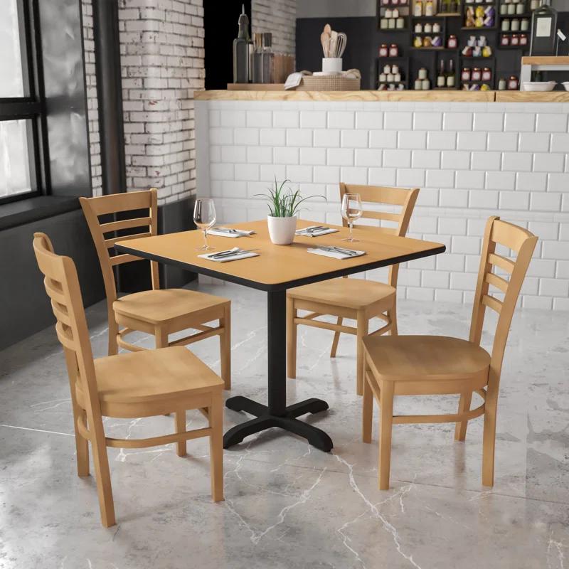 Red Barrel Studio® Ladder Back Wooden Restaurant Chair