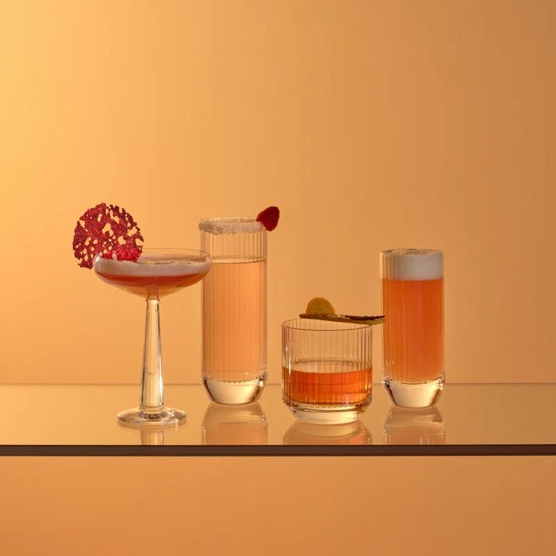 Big Top 4 - Piece Crystal Whiskey Glass Set (Set of 4)