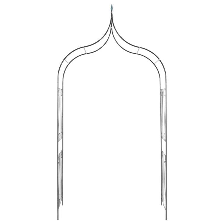 VidaXL vidaXL Garden Arch, Arch Trellis, Metal Arch, Weather-Resistant, Dark 111.4"H x 50.8"W Green