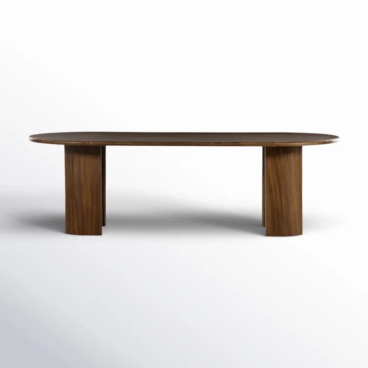 Nausica Oval Dining Table - Dark Brown