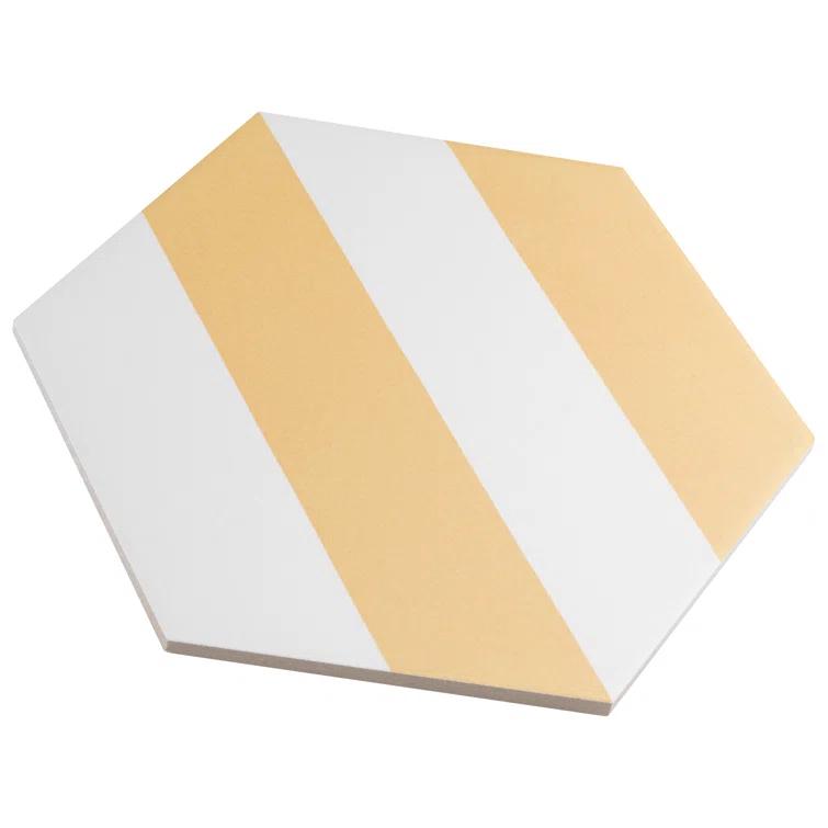 Porto Capri Hex 9" x 10" Porcelain Patterned Look Wall & Floor Tile