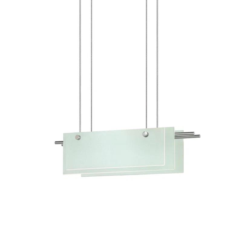 Suspended Glass 1 - Light LED Unique/Statement Pendant