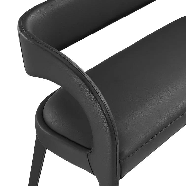 Modway Modway Pinnacle Vegan Leather Accent Bench