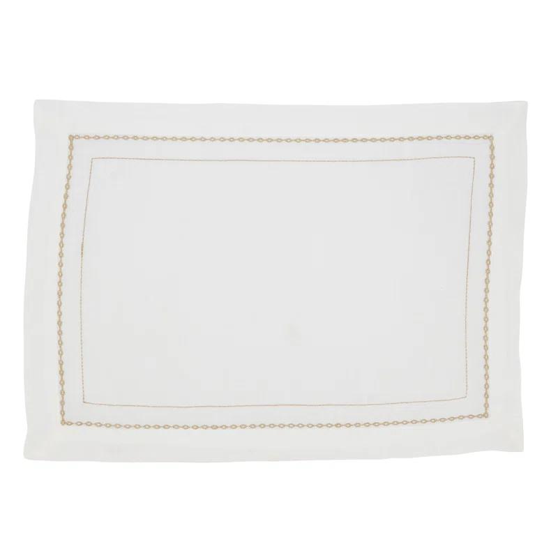 Polyester No Pattern Rectangle Placemat (Set of 4)