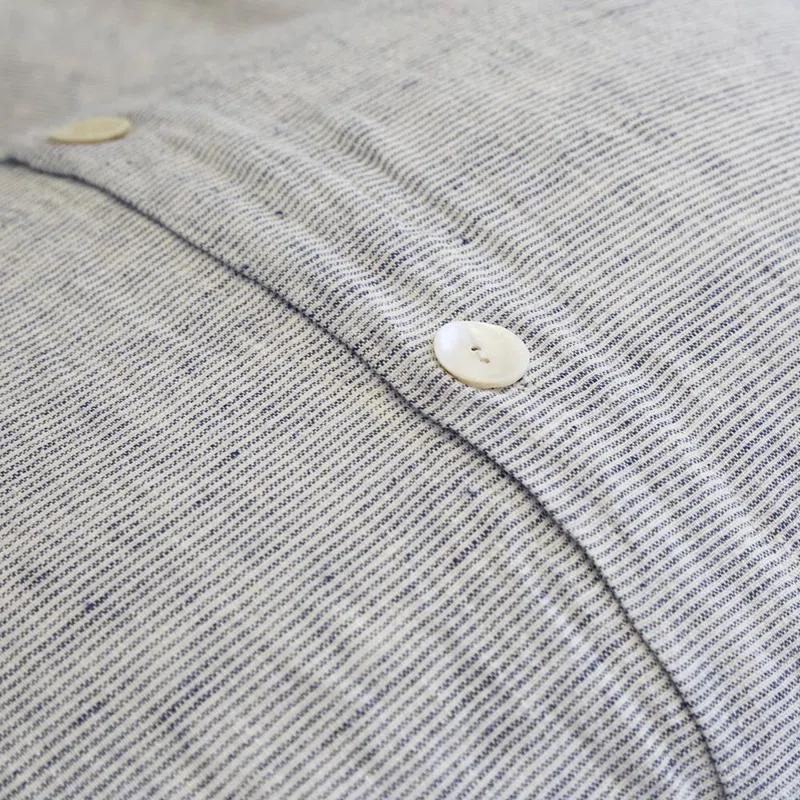Logan Linen Sham by Pom Pom at Home - Navy / Standard
