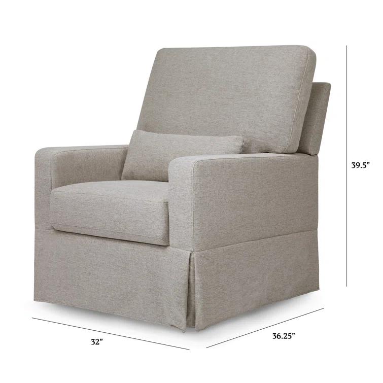 Crawford Upholstered Swivel Glider