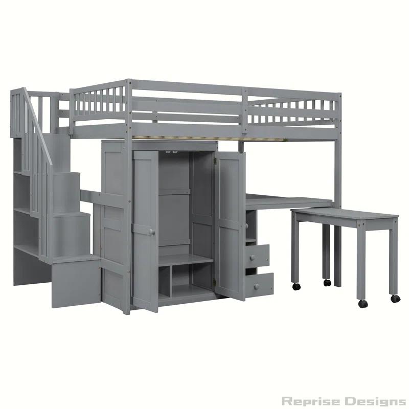Reprise Designs Desk & Wardrobe – Space-Saving Multifunctional Loft Bed