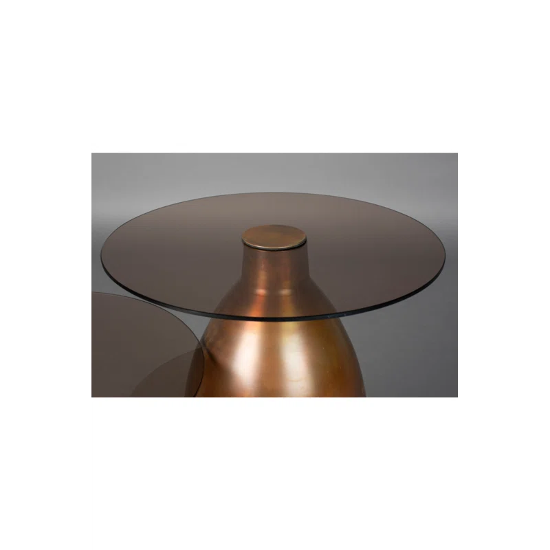 Dutchbone Selene Glass Top End Table Set