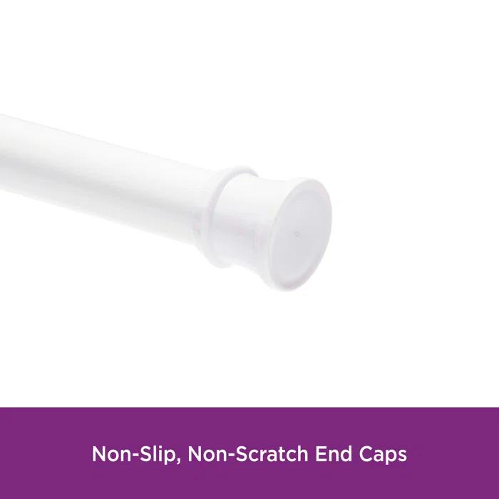 Kenney Twist & Fit Kenney Twist & Fit 24-40 Inch Adjustable Straight Stall Tension Shower Curtain Rod