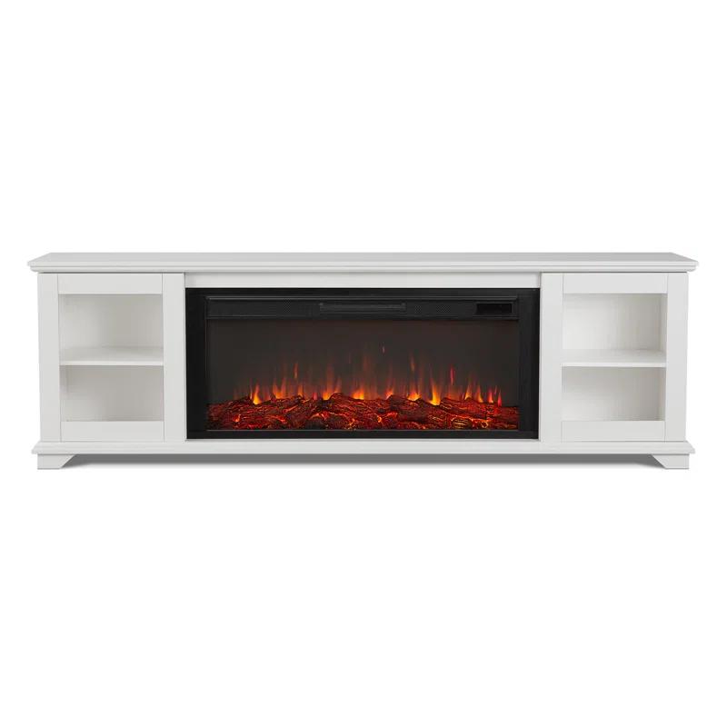 Real Flame Benjamin 81" Landscape TV Stand with Electric Fireplace by Real Flame