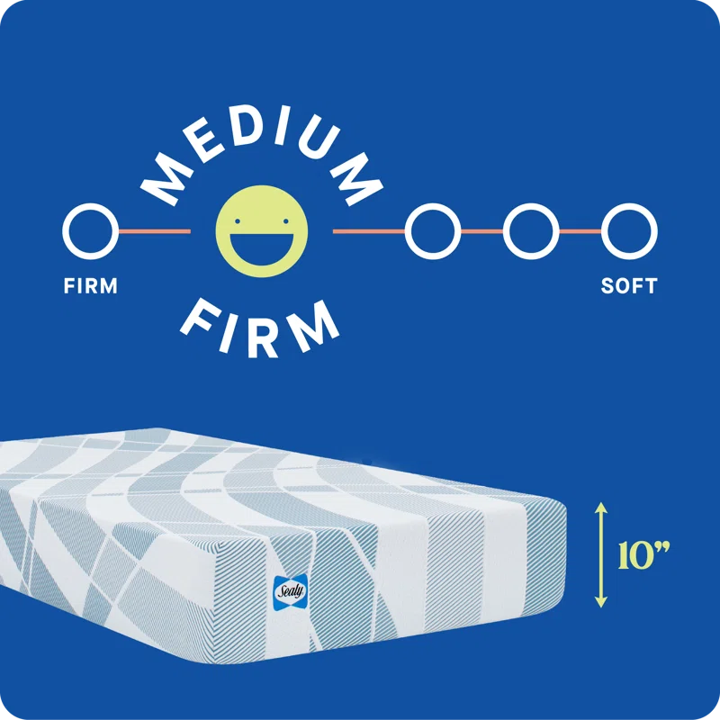 Sealy Sealy Dreamlife 10” Medium-Firm Hybrid Mattress-in-a-Box