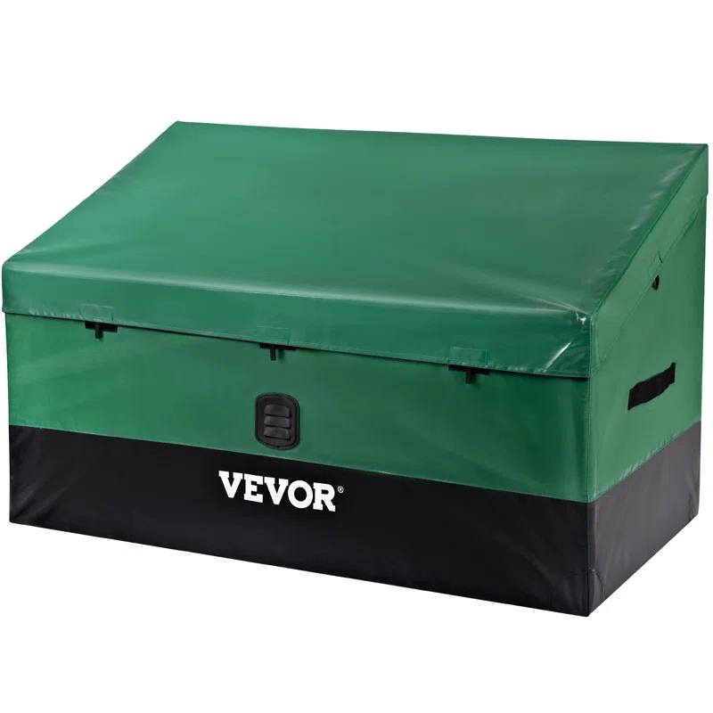 VEVOR VEVOR 48'' W 100 Gallons Water Resistant Polyethylene Plastic Deck Box in Green/Black