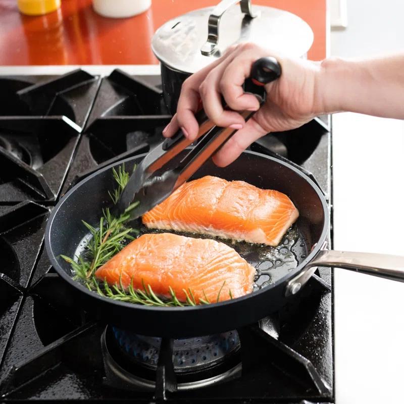Alva Alva Maestro 3-Piece Ceramic Nonstick Frying Pan Set - PFAS/PFOA/PTFE-Free Skillet Cookware, Induction & All Stovetop Compatible, Oven Safe with Stay-Cool Handles Cooking Set